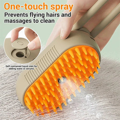 3 In 1 Electric Spray Cat Hair Brushes For Massage
